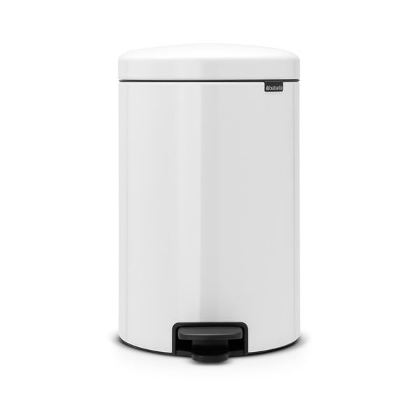 Iš plieno šiukšliadėžė baltos spalvos su pedalu 20 l NewIcon – Brabantia-image-3