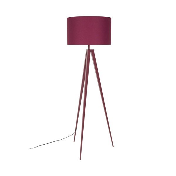 Bordo spalvos pastatomas šviestuvas (aukštis 157 cm) su tekstiliniu gaubtu Tripod – Zuiver