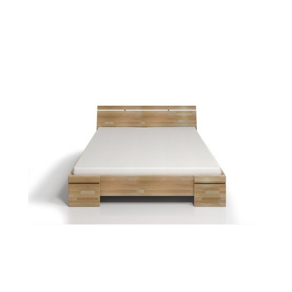 Dvigulė lova iš buko medienos su daiktadėže SKANDICA Sparta Maxi, 140 x 200 cm-image-1