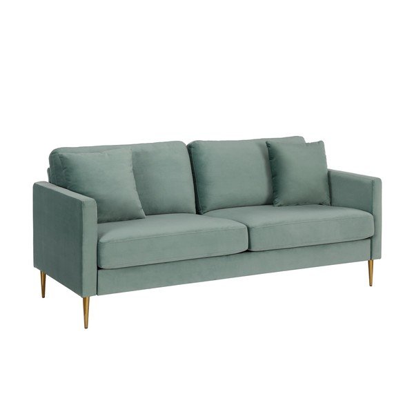 Turkio spalvos sofa iš velveto 184 cm Highland – Støraa-image-2