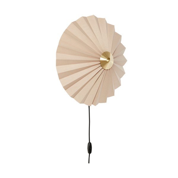 Smėlio spalvos sieninė lempa su kištuku ø 48 cm Pliss – Hübsch-image-2