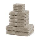 Smėlio spalvos iš frote audinio iš medvilnės vonios rankšluosčių rinkiniai 10 vnt. Marina – DecoKing