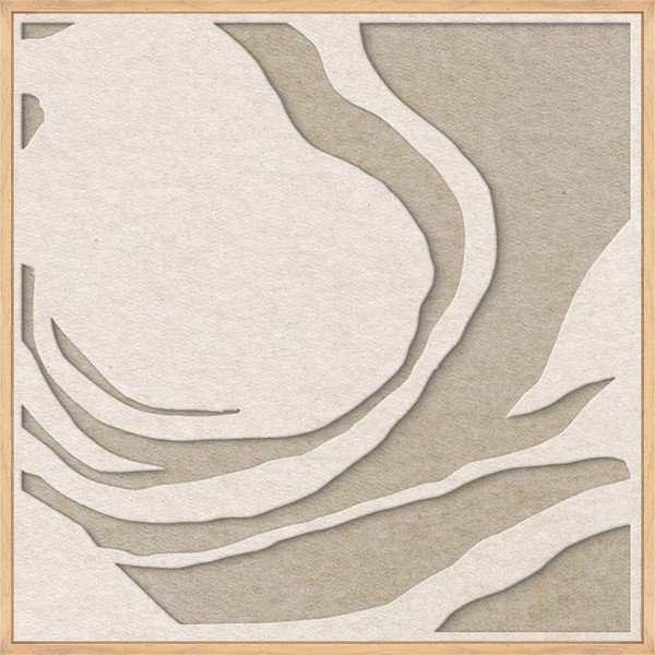 3D paveikslas su rėmeliu/sugeriantis garsą 62x62 cm Silent Whisper 1 – Malerifabrikken