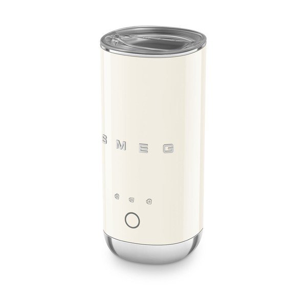 Kreminės spalvos iš plastiko elektrinis pieno plaktuvas 120 ml – SMEG
