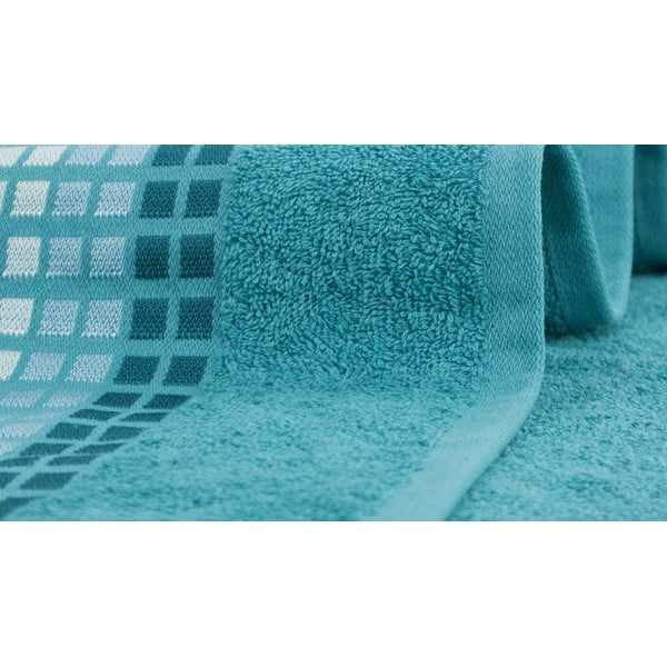 Rankšluostis mėlynos spalvos iš medvilnės 50x100 cm Darwin – My House-image-1