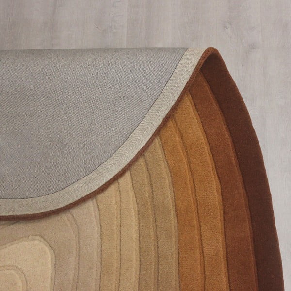Iš vilnos kilimas raudonos plytų spalvos 200x290 cm Puddle Ombre Wool – Flair Rugs-image-4