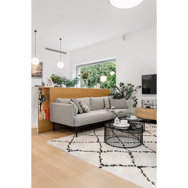 Smėlio ir juodos spalvos kilimas Mint Rugs Hash, 80 x 150 cm-image-3