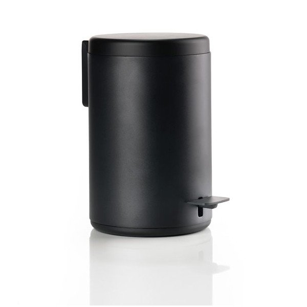 Juoda šiukšliadėžė su pedalu Zone Rim, 3 l-image-2