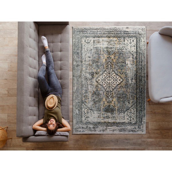Pilkas kilimas Universal Alana Boho, 140 x 200 cm-image-1