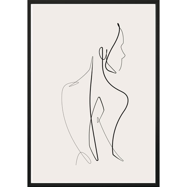 Plakatas v rámu 40x50 cm Sketchline Naked - DecoKing