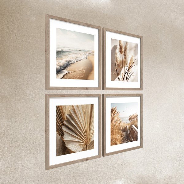 Spausdinti paveikslai su rėmeliu 4 vnt. 30x30 cm Boho Dreams – Styler-image-3