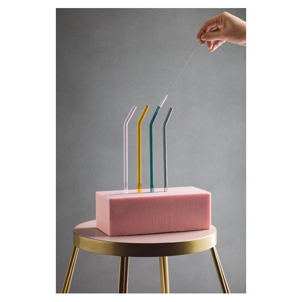 4 stiklinių šiaudelių ir šepečių rinkinys Villeroy & Boch-image-4