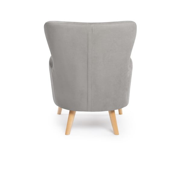 Krėslas šviesiai pilkos spalvos su atlošu Noemye – Bonami Selection-image-4