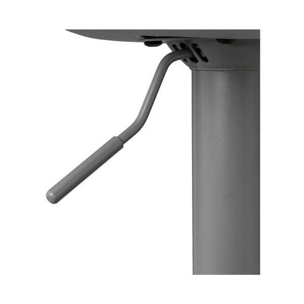 Iš dirbtinės odos reguliuojamo aukščio baro taburėtės pilkos spalvos 2 vnt. (sėdynės aukštis 56,5 cm) – Casa Selección-image-3