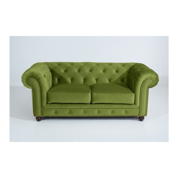 Žalia sofa "Max Winzer Orleans Velvet", 196 cm