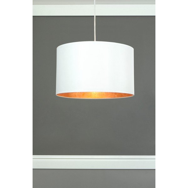 Baltas lubinis šviestuvas su vario spalvos vidumi Sotto Luce Mika, ⌀ 40 cm-image-1