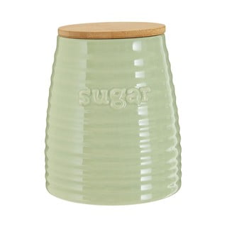 Šviesiai žalias Premier Housewares Winnie cukraus indelis su bambukiniu dangteliu, 950 ml