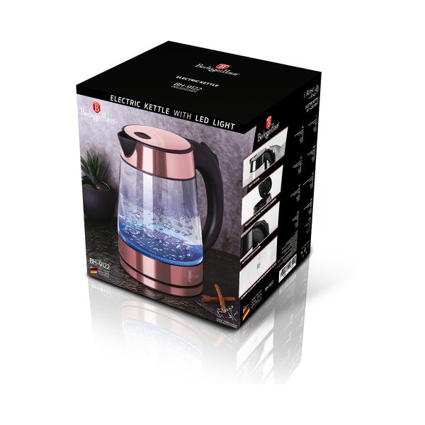 Rausvas 1,7 l virdulys I-Rose Edition - BerlingerHaus-image-4