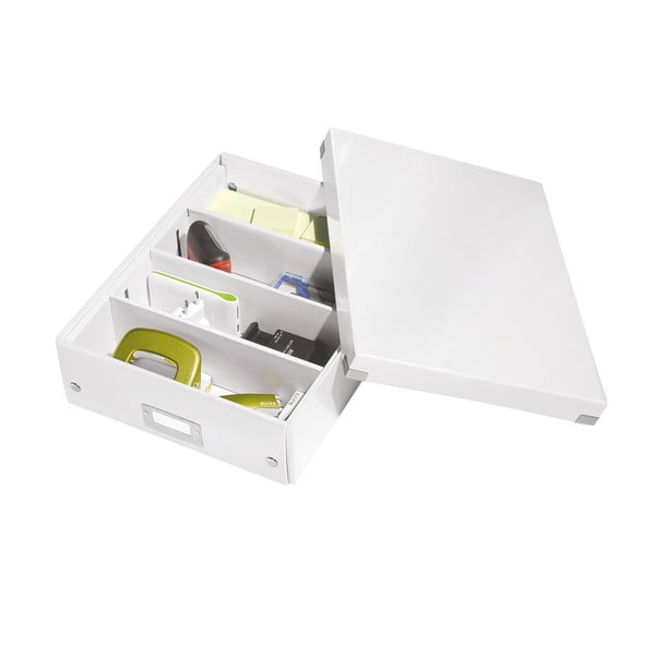 Balta dėžutė su organizatoriumi Click&Store - Leitz