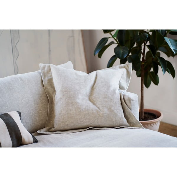 Kreminės spalvos kampinė sofa (su dešiniuoju kampu) Britt – Sits-image-1