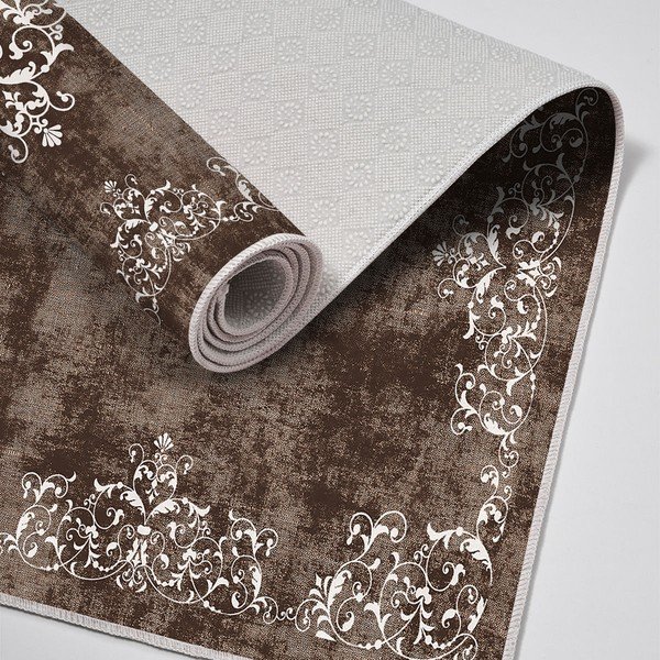 Rudos spalvos vonios kilimėliai 2 vnt. 60x100 cm – Foutastic-image-2