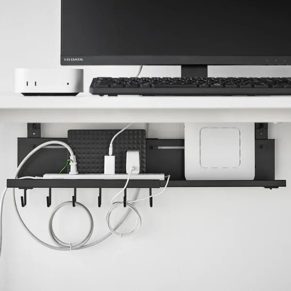 Juodos spalvos iš metalo biuro organizatorius laidams Smart – YAMAZAKI-image-1
