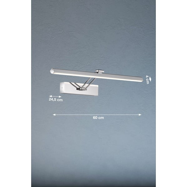 Sidabrinės spalvos LED sieninis šviestuvas Baabe - Fischer & Honsel-image-3