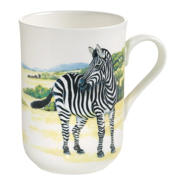"Maxwell & Williams Animals Zebra" kaulinio porceliano puodelis, 330 ml