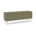 Žalios spalvos matinis TV spintelė 140x53x40 cm Campus – Marckeric
