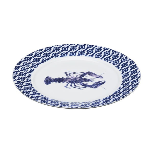 "Kitchen Craft Artesa" mėlyna ir balta lėkštė, 30 cm