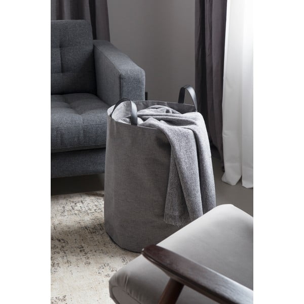 Pilkas skalbinių krepšys Bigso Box of Sweden Bin, 69 l-image-1