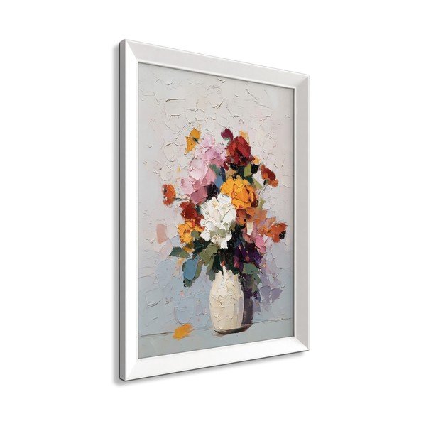 Spausdintas paveikslas su rėmeliu 56x75 cm White Vase – Styler-image-4