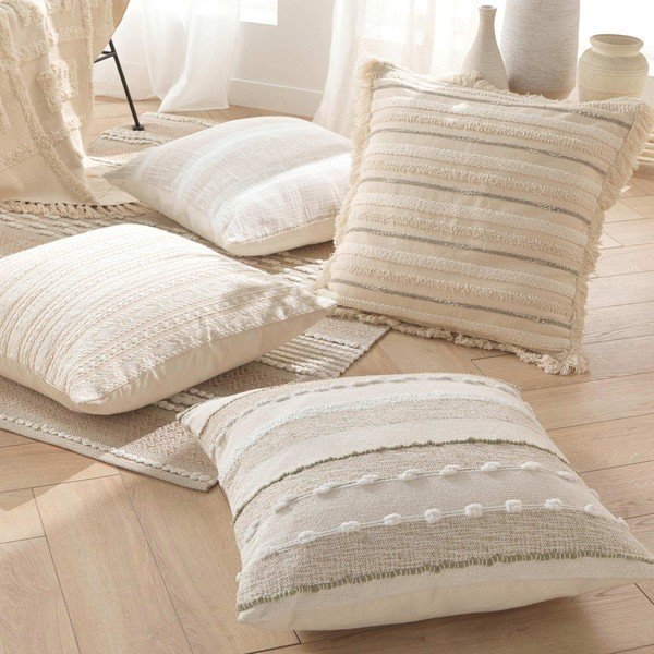 Iš medvilnės dekoratyvinė pagalvėlė 60x60 cm Atlas – douceur d'intérieur-image-1