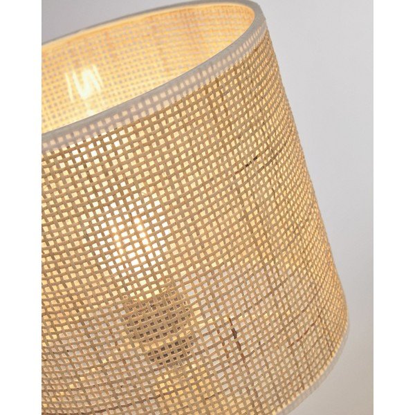 Kreminės spalvos/natūralios spalvos iš keramikos stalinis šviestuvas (aukštis 46 cm) Erna – Kave Home-image-2