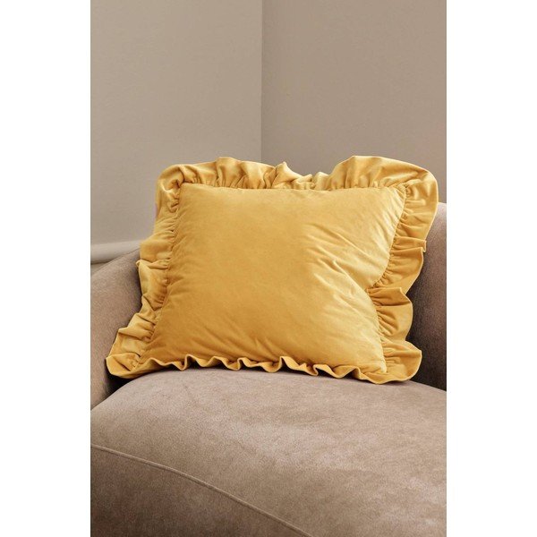 Iš velveto dekoratyvinis pagalvės užvalkalas 50x50 cm Nora – Ellos Home-image-1