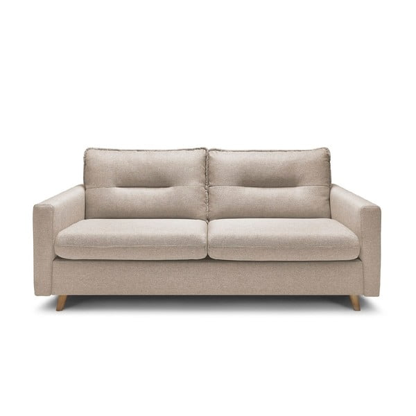 Smėlio spalvos sofa-lova Bobochic Paris Sinki