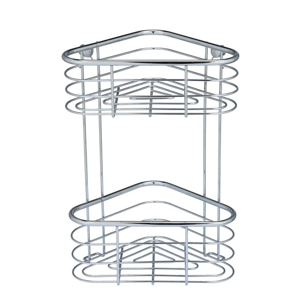 Sidabrinė kampinė dušo lentyna Weko Trestina, 25 x 35 cm-image-2