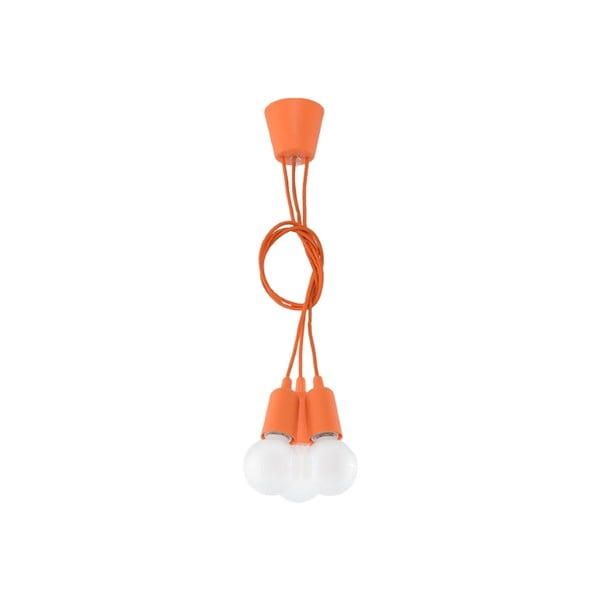 Kabantis šviestuvas oranžinės spalvos ø 15 cm Rene – Nice Lamps