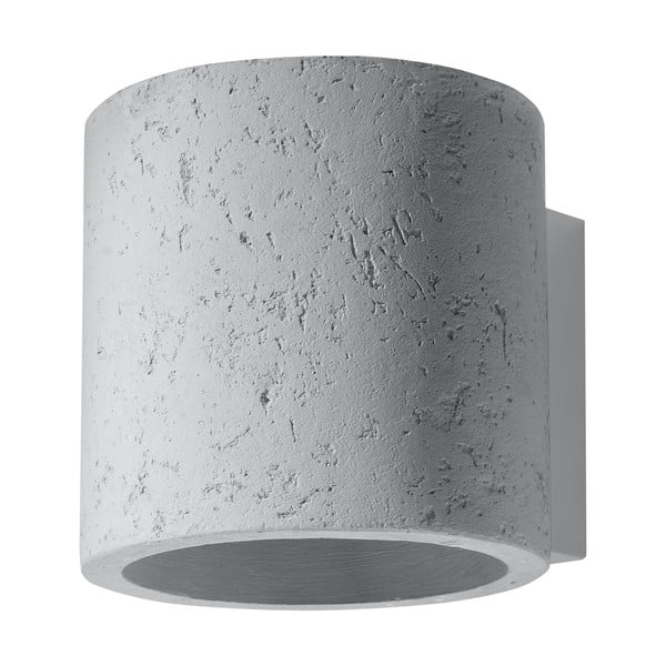 Gražūs šviestuvai "Roda" pilkas betoninis sieninis šviestuvas
