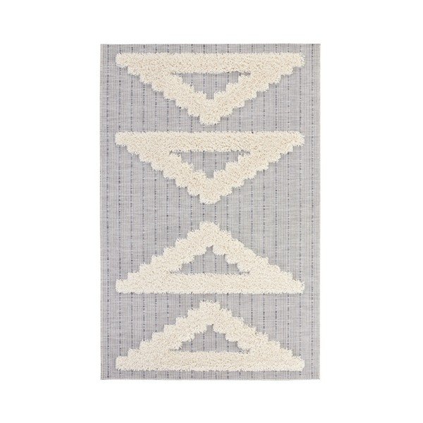 Pilkas kilimas Mint Rugs Handira Triangles, 170 x 115 cm