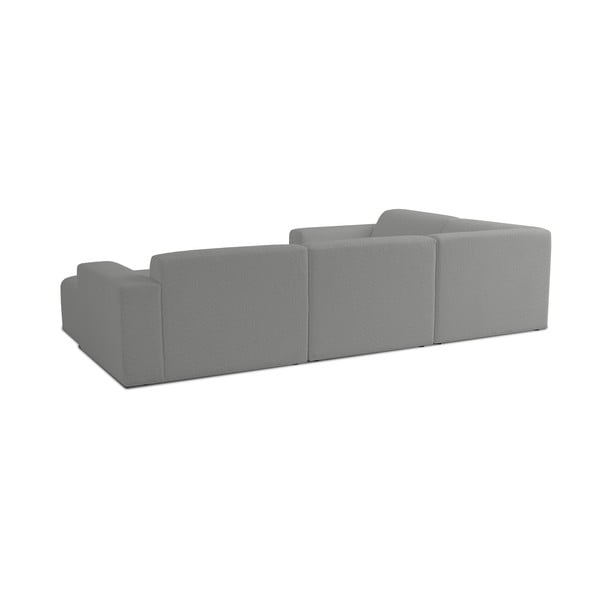 Iš boucle kampinė sofa pilkos spalvos („U“ formos) Roxy – Scandic-image-2