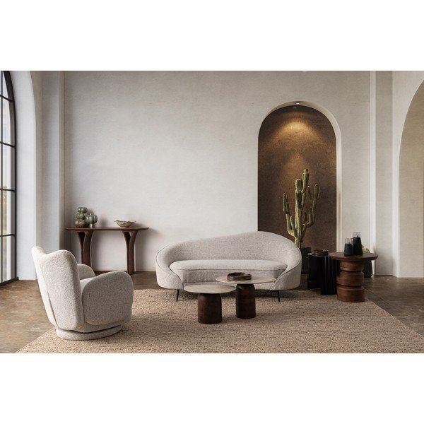 Šviesiai pilkos spalvos pasukamas krėslas Harper – Bizzotto-image-1