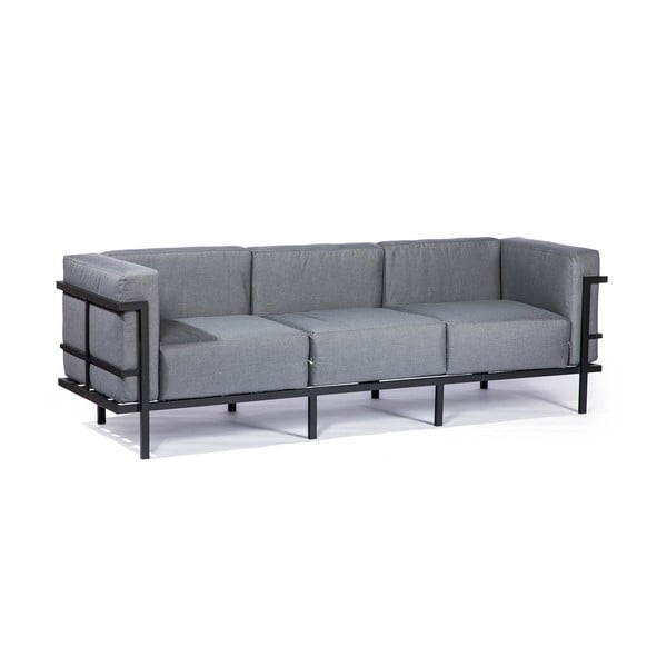 Grafito pilkos spalvos trivietė sodo sofa Bonami Selection Bellisima-image-2