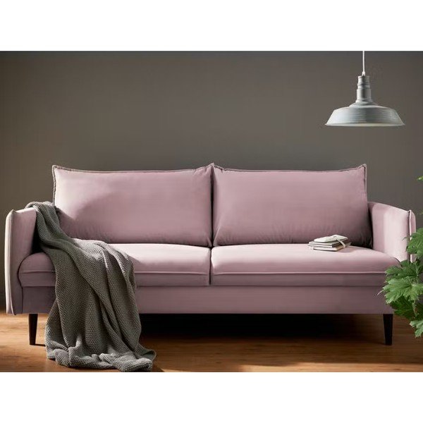 Levandų spalvos iš velveto sofa 203 cm Juli – Ropez-image-1