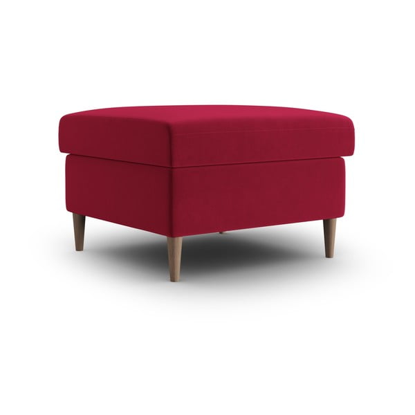 Raudonos spalvos iš velveto taburetė Kyoto – Cosmopolitan Design-image-1