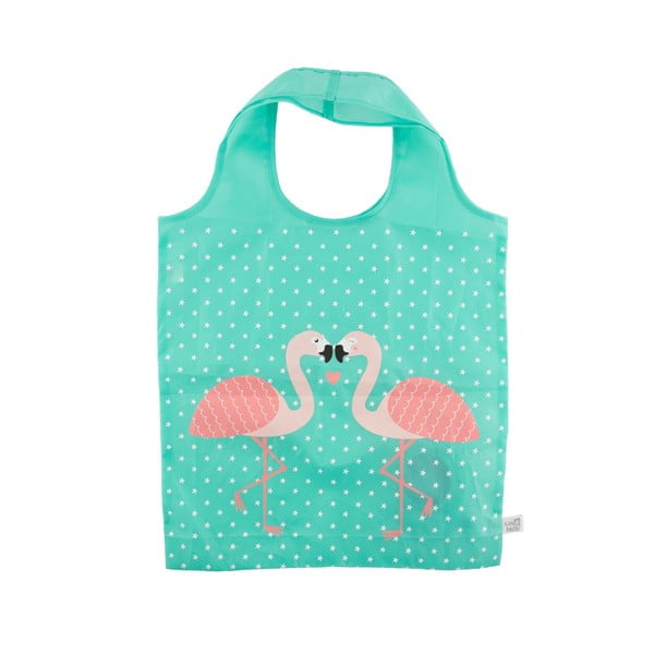 "Sass & Belle" atogrąžų flamingo sulankstomas pirkinių krepšys