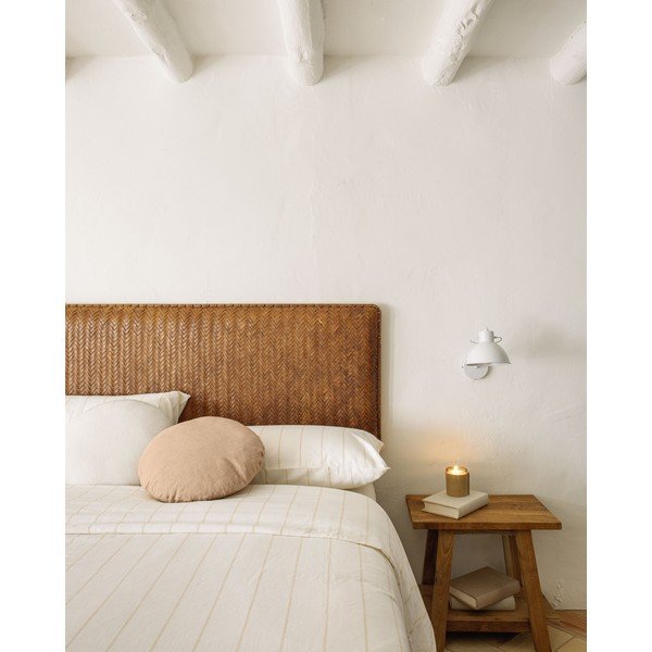 Rudos spalvos iš odos galvūgalis 163x60 cm Natesa – Kave Home-image-3