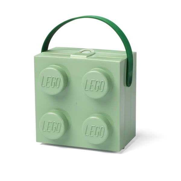 Šviesiai žalia daiktadėžė su rankena LEGO®