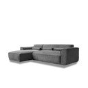 Kampinė sofa pilkos spalvos (su kairiuoju kampu) Flex Felix – Miuform