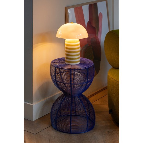 Iš metalo apvalios formos šoninis stalas ø 30 cm Cuerda Doble – Leitmotiv-image-3